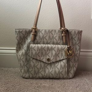 Michael Kors Beige Tote Bag
